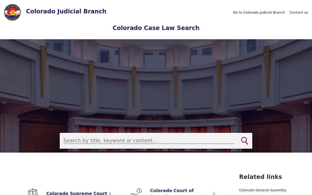 Colorado appellate case-law and opinion search